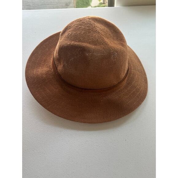 Urban Outfitters Women's Fedora Hat One Size Brown 3" Brim Cotton Blend NWT - Picture 2 of 8